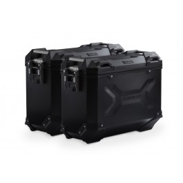 SW-Motech TRAX ADV aliumininių šoninių bagažų komplektas.  Juodos spalvos. 37/37 l. Yamaha Tracer 9 (20-).