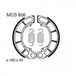 Stabdžių trinkelės MCS806 VT / GL / CX / TRX / CB 