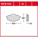 Stabdžių trinkelės MCB539SI