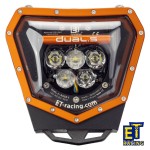 ET-RACING Dual.5 LED priekinis žibintas KTM motociklams 