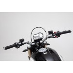 SW-Motech GPS tvirtinimas ant vairo. Juodos spalvos. Ducati Scrambler 1100 Sport (17-).