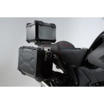 SW-Motech TRAX ADV aliumininių šoninių bagažų komplektas.  Juodos spalvos. 37/37 l. Honda Crosstourer (11-).